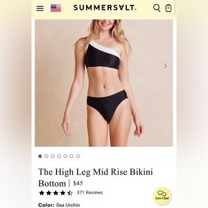 Summersalt High Leg Mid Rise Bikini Bottom